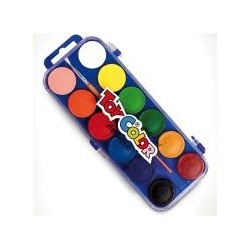 Acquerelli 12 colori con pennello Toy Color