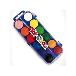 Watercolors 12 colors with Toy Color brush