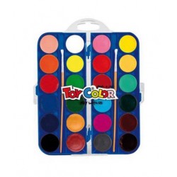 Watercolors 24 colors with Toy Color brush