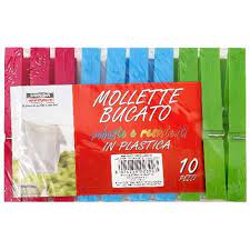 Mollette bucato plastica  10pz