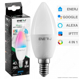 Ener-J Lampadina LED Smart Wi-Fi E14 5W Candela Ener-J Lampadina LED Smart Wi-Fi E14 5W Candela